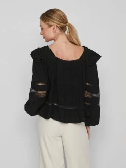 Vila Kanten Blouses Blouse Dames Zwart 12 Vila Kanten Blouses Blouse Dames Zwart -Vila f7b0f9c9bc8b9c827186a4ca5af6e9d0