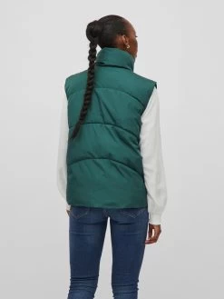 Vila Bodywarmers Bodywarmer Dames Donkergroen -Vila f88e2cadfaa251726f8b97c5eb26b668