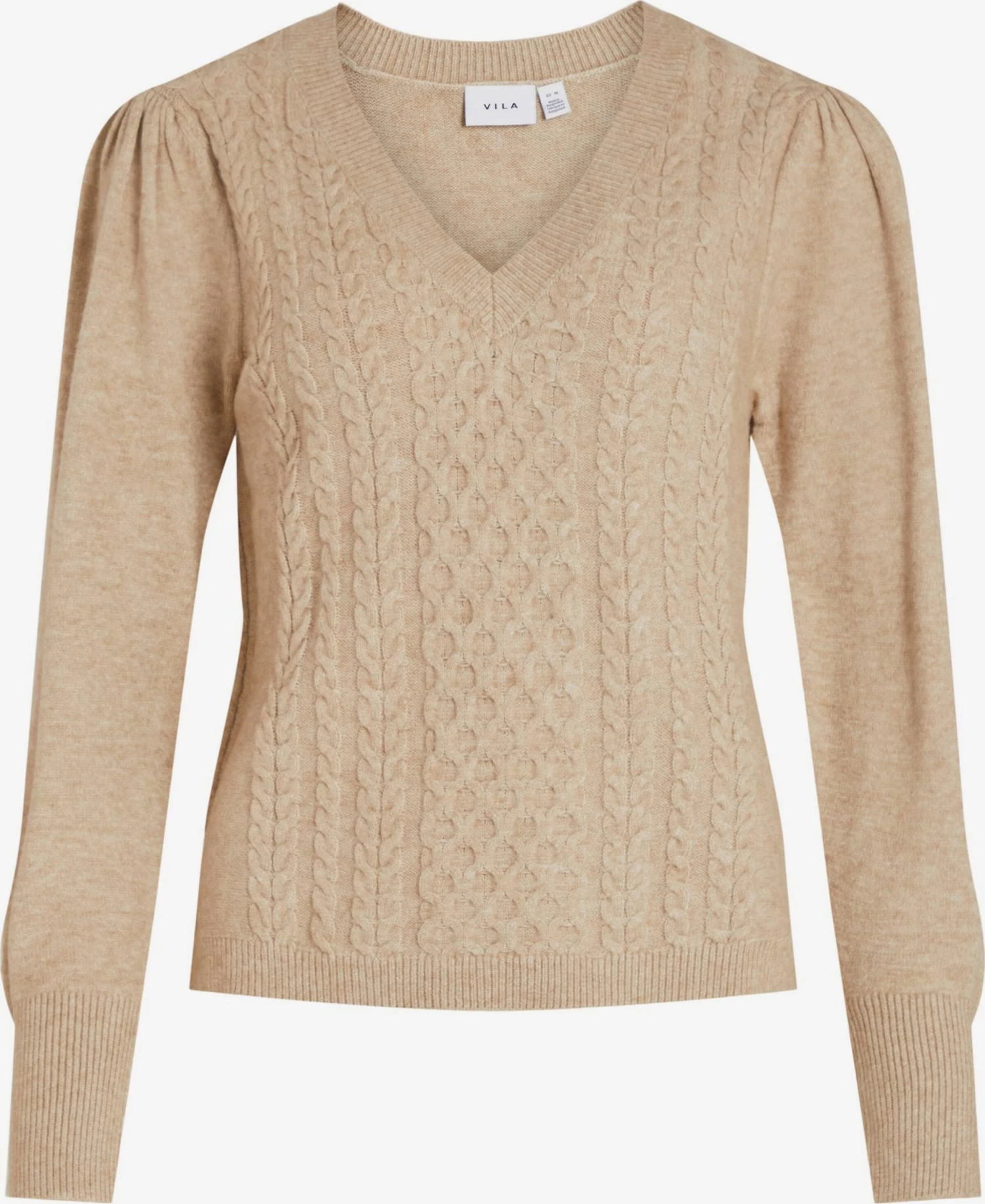 Vila Fijngebreide Truien Trui Ril Dames Beige 3 Vila Fijngebreide Truien Trui Ril Dames Beige