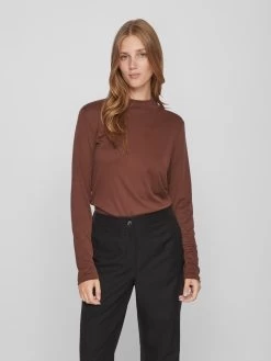 Vila Longsleeves Shirt Dames Chocoladebruin 10 Vila Longsleeves Shirt Dames Chocoladebruin -Vila f9d59c93cd4d93aec34967bbf941a165