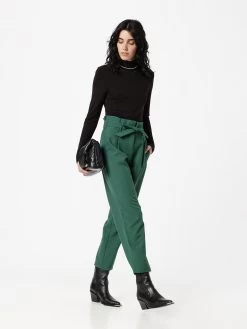 Vila Bandplooibroeken Regular Bandplooibroek Riley Hana Dames Donkergroen -Vila fa4150fb40b5e6ca188024384c58afe4