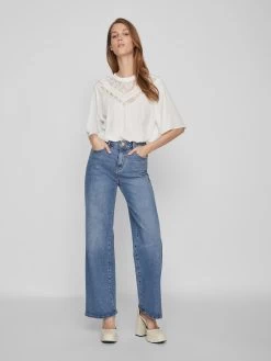 Vila Overhemden Blouse Zana Dames Wit -Vila fa9ed99dae6e1e1eb4281c69bcf1a224