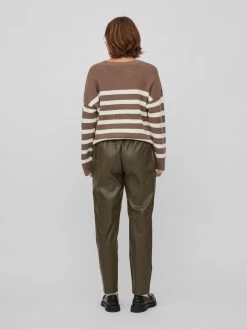 Vila Leren Broeken Loosefit Broek Dagmar Dames Donkergroen -Vila fbc3edde18dfd7a90ff85a7a4f89bf48