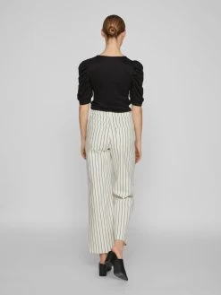 Vila Wide Leg Wide Leg Jeans Dames Beige -Vila fc03c692d344a947252095f33676168c