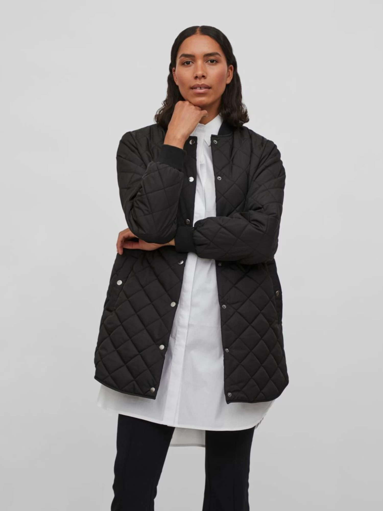 Vila Tussenjassen Tussenjas Dames Zwart 5 Vila Tussenjassen Tussenjas Dames Zwart - Afbeelding 3