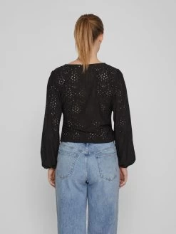 Vila Blouseshirts Blouse Kawa Dames Zwart -Vila fc5dfbf1aa3a3a7c64ce202358bd81d1