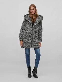 Vila Tussenmantels Tussenmantel Cana Dames Lichtgrijs -Vila fcf76ec3ea94165fae7e4a6a89ff2d6b