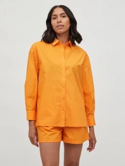 Vila Overhemden Blouse Polini Dames Oranje -Vila fd3bc7682afc7a3262f1d7ed26769b16