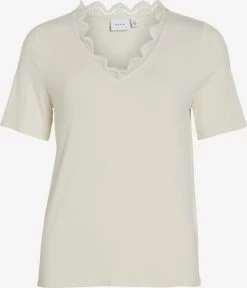 Vila Kanten Blouses Blouse SASSI Dames Ecru
