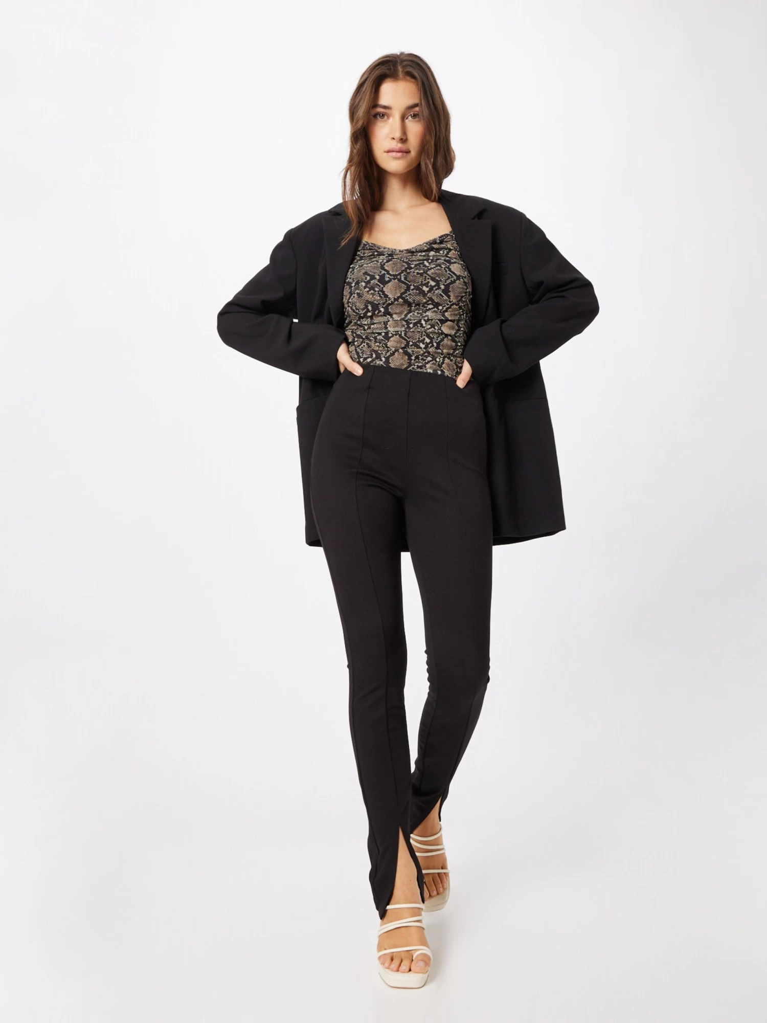 Vila Broeken Skinny Leggings Manon Dames Zwart 6 Vila Broeken Skinny Leggings Manon Dames Zwart - Afbeelding 4