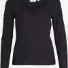 Vila Longsleeves Shirt Zetty Dames Zwart -Vila fdb5e3e22f68ec9dd9dcbb9a07ca3958