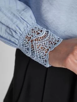 Vila Kanten Blouses Blouse Dames Blauw 17 Vila Kanten Blouses Blouse Dames Blauw -Vila ff42e0008ec10cf64b52bbe86728d448