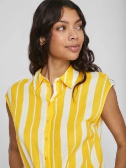 Vila Blouse Tops Blouse Dames Geel 13 Vila Blouse Tops Blouse Dames Geel -Vila ff7dfd88c5fb663e6ea79d672134d1c2